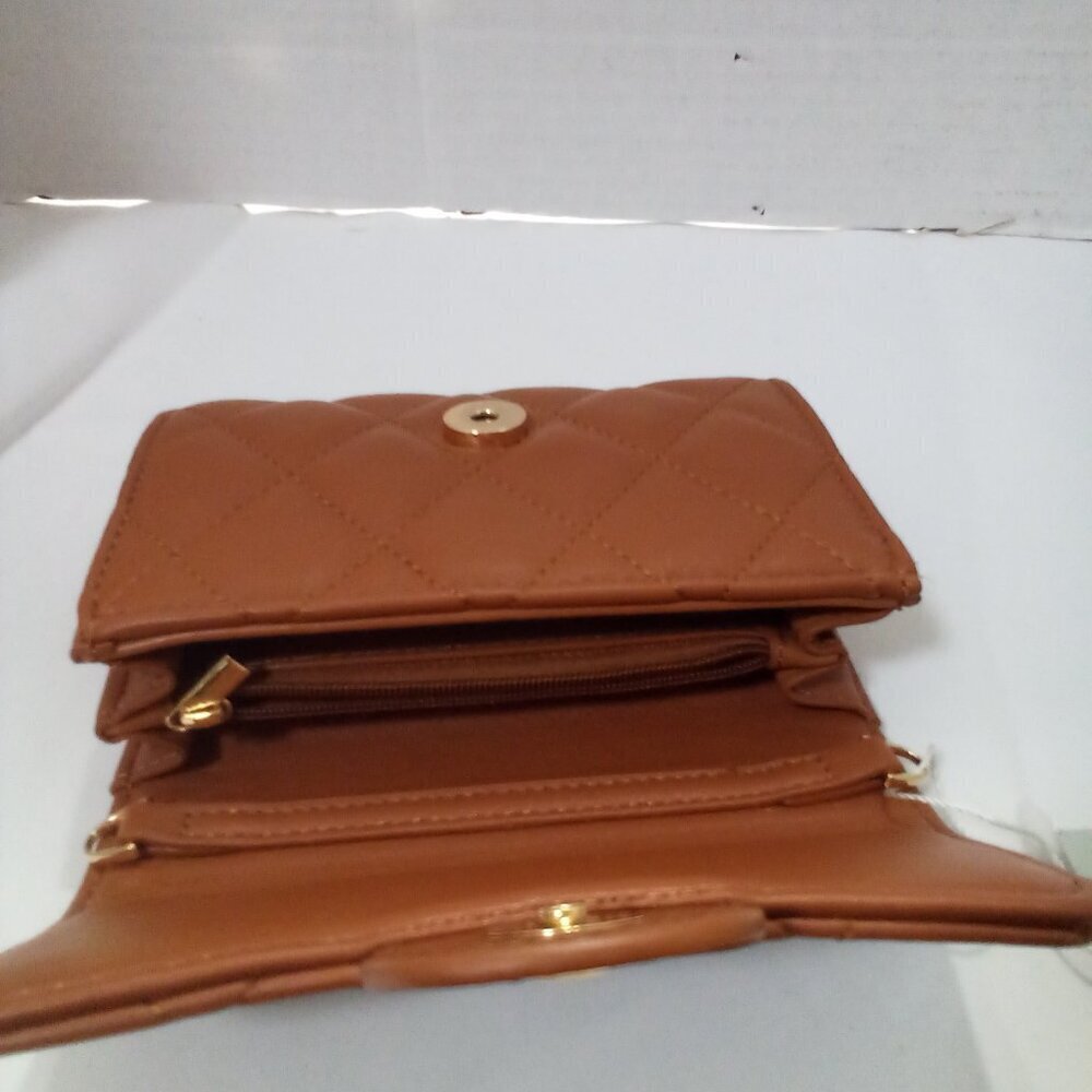 Every Hour Faux Leather Wallet Brown Snap Closure 6" x 4.5" NWT - Picture 5 of 7